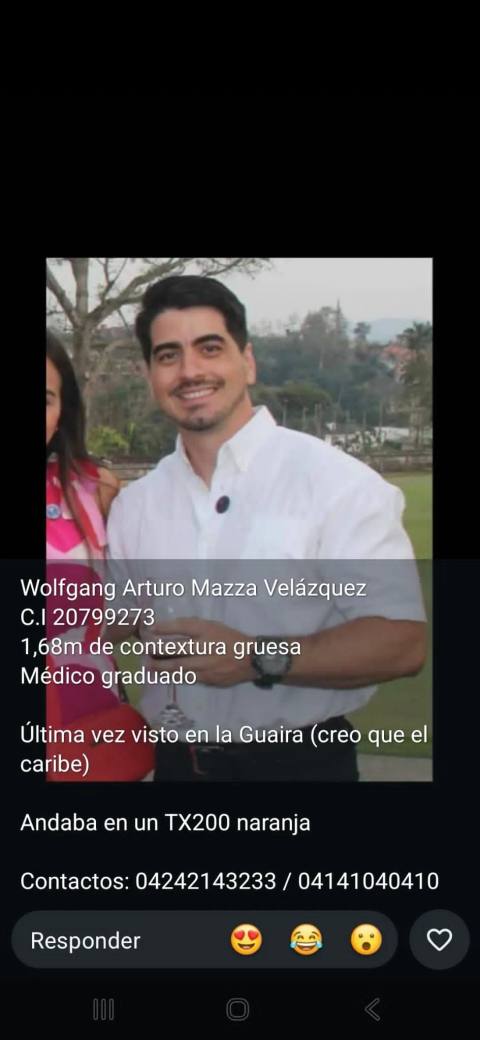 Foto de Wolfang Arturo Mazza Velasquez