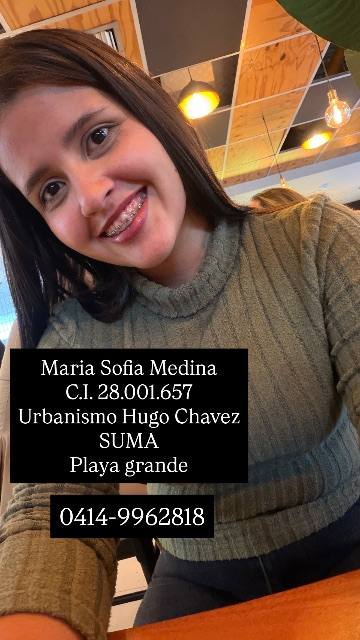 Foto de Maria Sofia Medina Azuaje