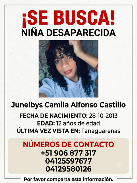 Foto de Junelbys Camila Alfonso Castillo