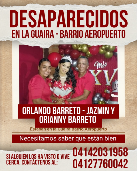 Foto de Orlando,orianny y jazmin Barreto
