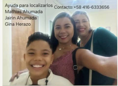 Foto de Jairin Ahumada e hijo Mathias Ahumada, Gina Herazo (madre) Ahumada, Herazo Ahumada - Herazo