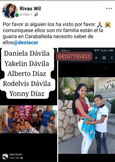 Foto de Daniela Dávila, yakelin Dávila, Alberto Díaz, rodelvis Dávila Familia Dávila diaz