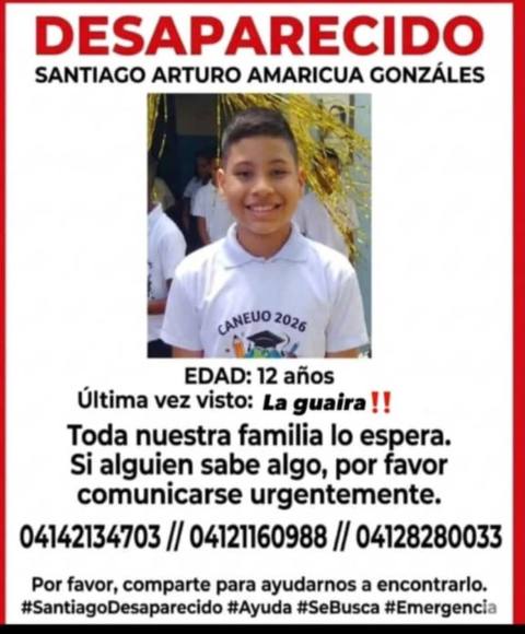 Foto de Santiago Arturo Amaricua Gonzales
