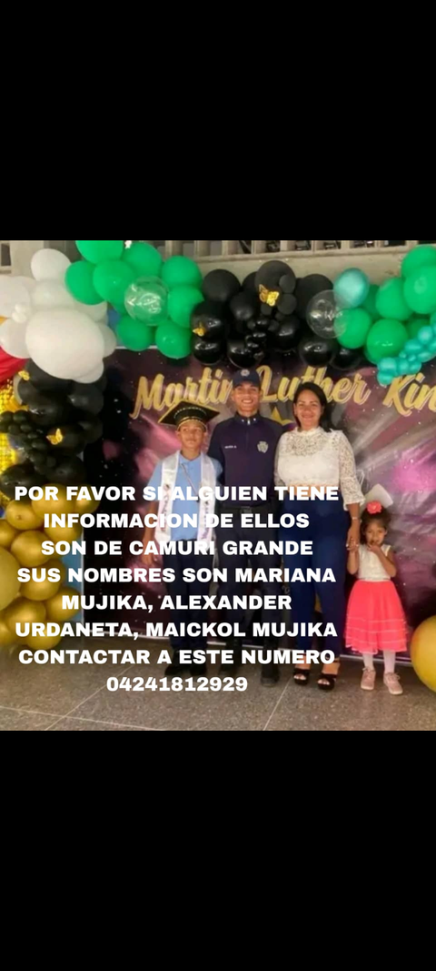 Foto de Mariana Mujica, alexander Urdaneta, Maikol Mujica Mujica