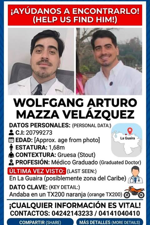 Foto de Wolfang Arturo Mazza Velázquez