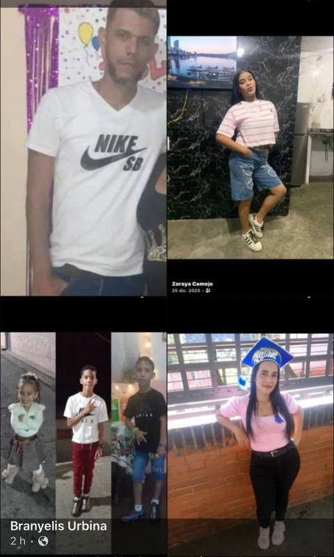 Foto de Zoraya Urbina, Reinaldo González, raybelis Urbina, reyber González, reinar González, Alexa González González y Urbina