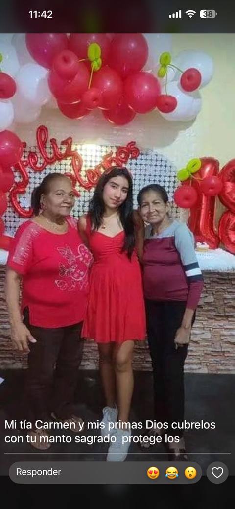 Foto de Carmen arana. Esvelia rojas y aloha rojas Rojas y Arana