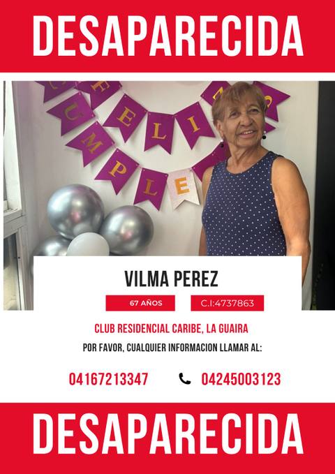 Foto de Vilma Socorro Pérez