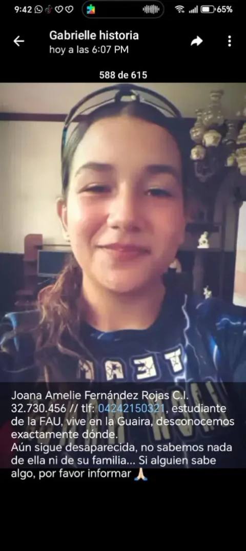 Foto de Joana Amelie Fernández Rojas
