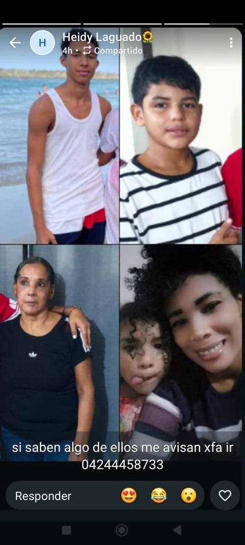 Foto de Carmen bolivar Sebastián bolivar keiderson pino desiree bolivar Familia bolivar