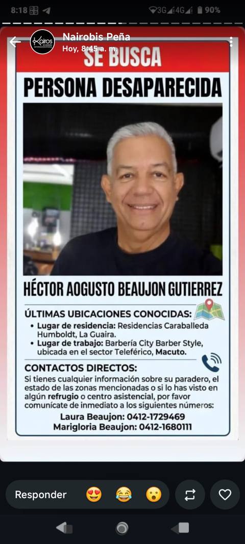 Foto de Héctor Aogusto Beaujon Gutiérrez
