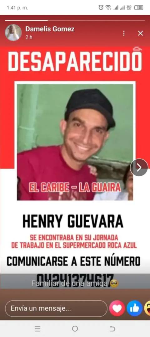 Foto de Henry Ernesto Guevara Martinez