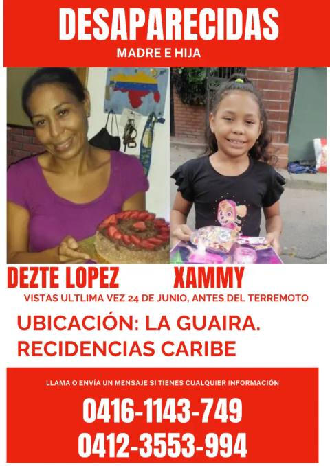 Foto de Detze Lopez (Madre) y Xammy (Hija) Son Madre e Hija