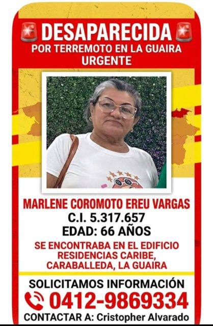 Foto de Marlene Coromoto Ereu Vargas