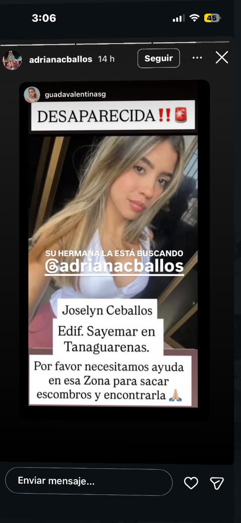 Foto de Yoselyn Ceballos
