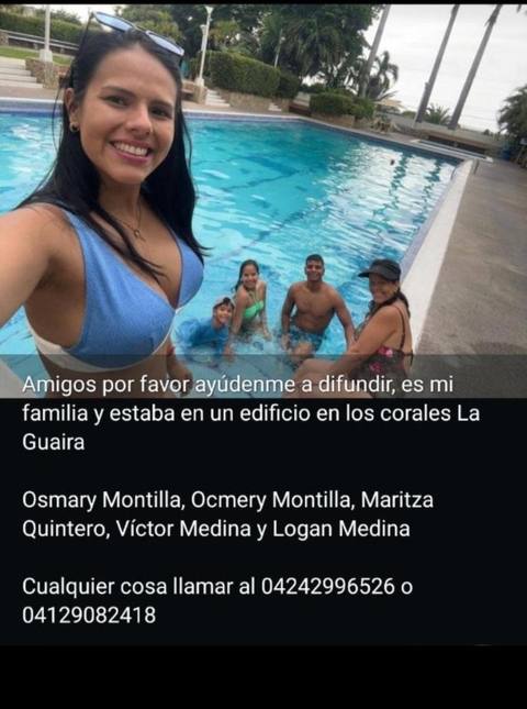 Foto de Osmary montilla, ocmery Montilla, Maritza quintero Víctor Medina y Logan Medina