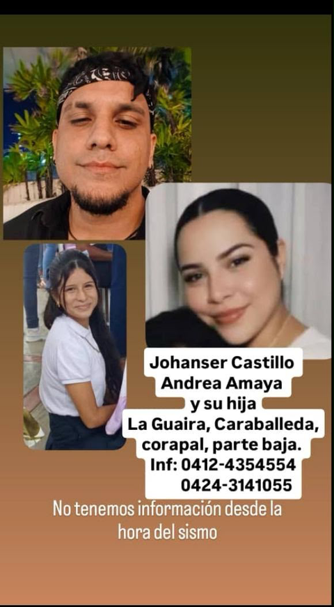 Foto de Johanser Andrea y Su Hija Castillo y Amaya