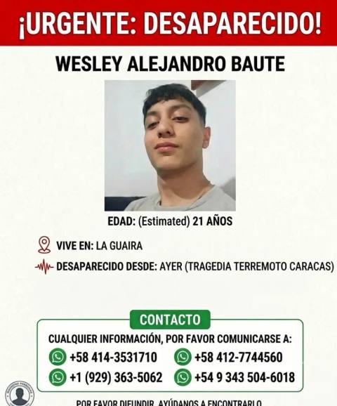 Foto de Wesley Alejandro Baute