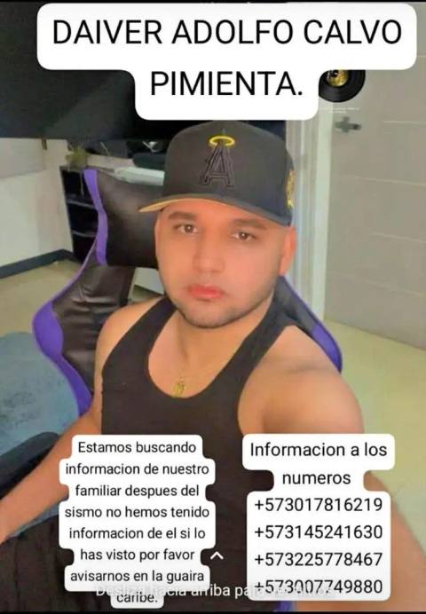 Foto de Daiver Calvo pimienta