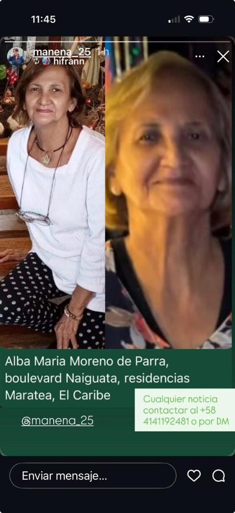 Foto de Alba Maria Moreno de Parra