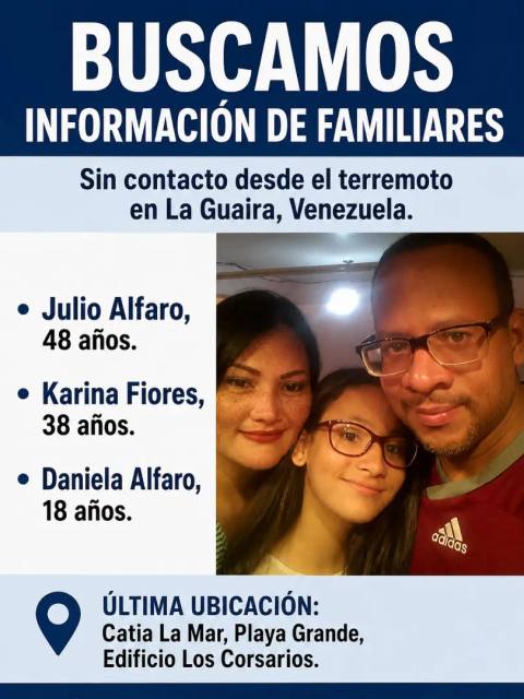 Foto de Julio Alfero, Karina Fiore, Daniela Alfaro
