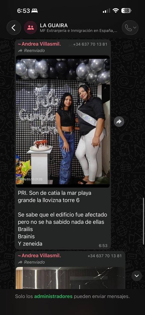 Foto de Brainis y Zenaida Carrasquel