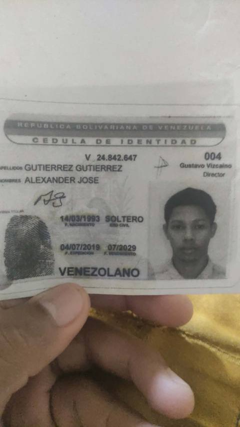 Foto de Alexander José Gutierrez Gutierrez