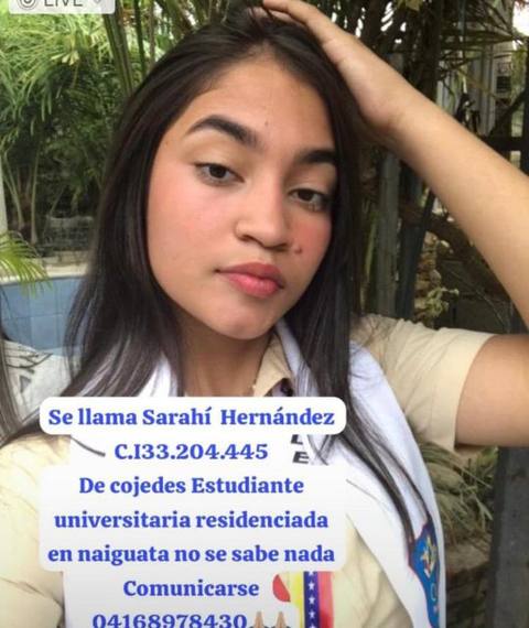 Foto de Sarahí Hernández
