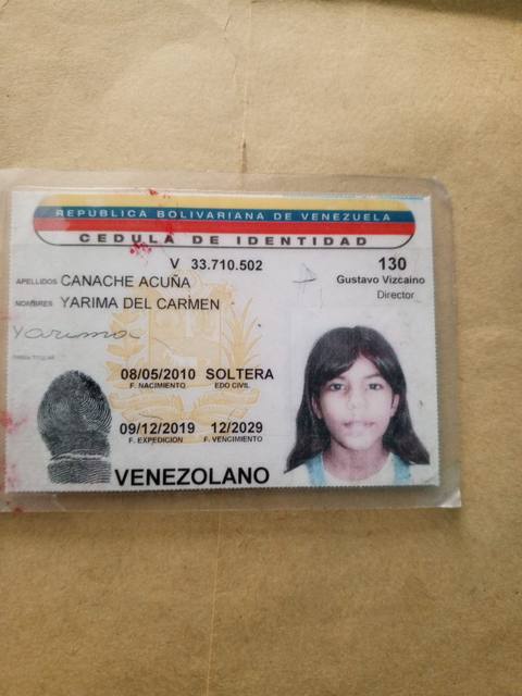 Foto de Yarima del Carmen Canache acuña