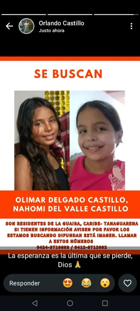 Foto de Olimar y Nahomi Delgado Castillo