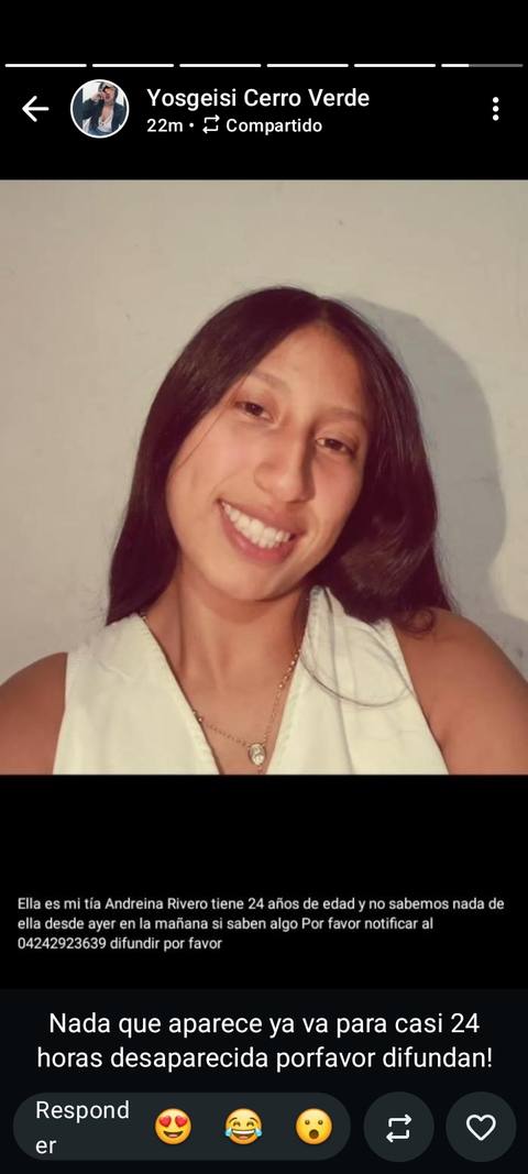 Foto de Andreína Ramírez