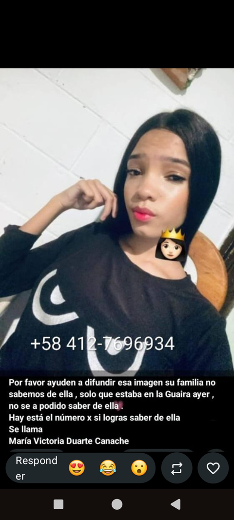 Foto de María Victoria Duarte canache