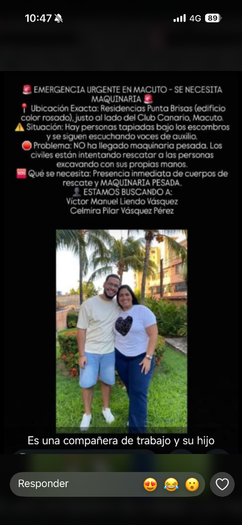 Foto de Celmira y Víctor Vázquez / Liendo