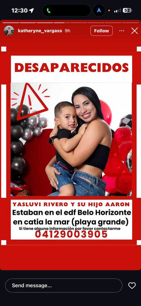 Foto de Yasluvi Rivero y Aaron Sanchez