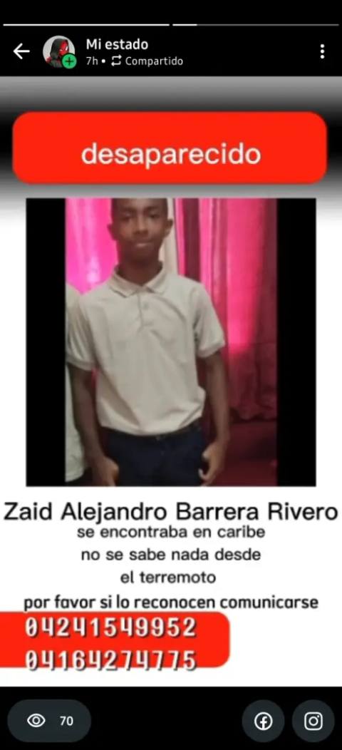 Foto de Zaid Alejandro Barrera Rivero