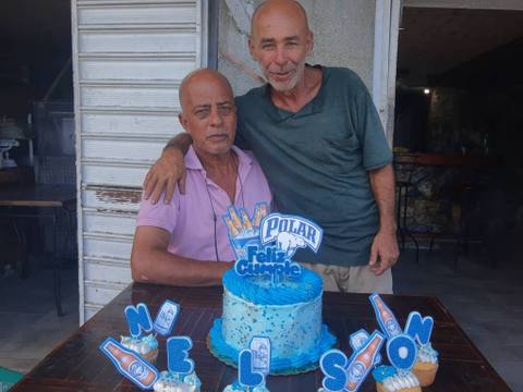 Foto de Nelson Hernández y Manuel Rodríguez Rivero
