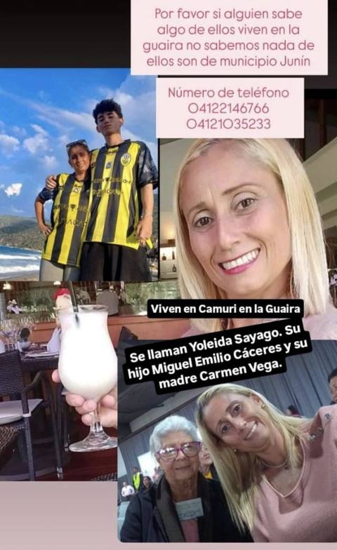 Foto de Yoleida sayago, Miguel Caceres, Carmen Vega Sayago
