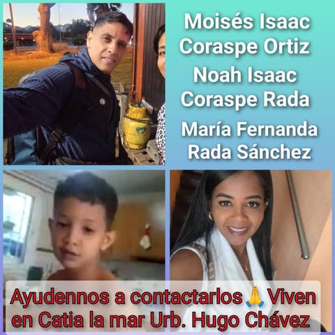 Foto de Moisés Isaac, María Fernanda, Noha Isaac Coraspe Rada