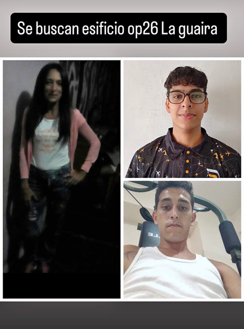 Foto de Gladys Martínez ,Royner Rodríguez y Robert Rodríguez Martinez