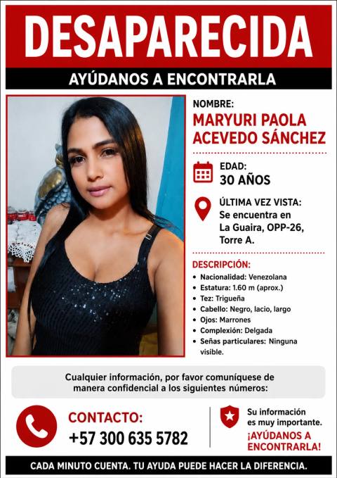 Foto de Maryuri Acevedo