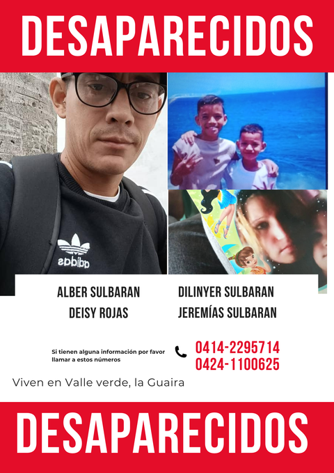 Foto de Deysi rojas Dilinyer y Jeremías sulbaran