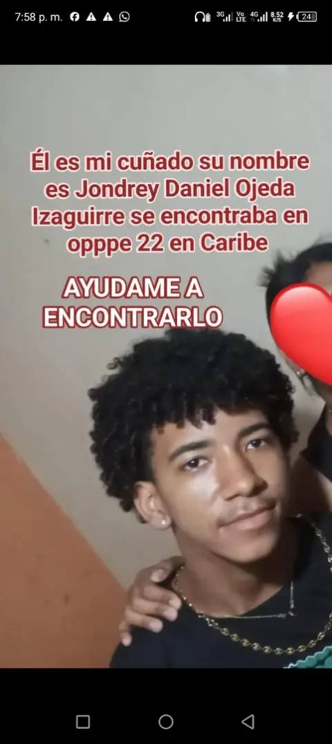 Foto de Jhondrey Daniel Ojeda Izaguirre