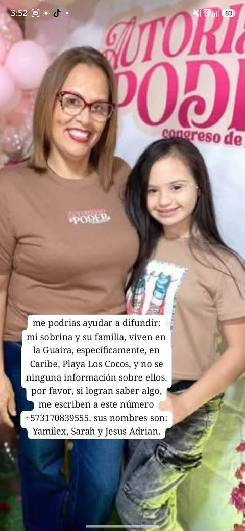 Foto de Yamilex Quevedo Sarah Puche