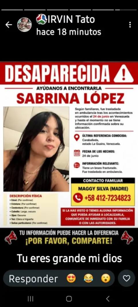 Foto de Sabrina López