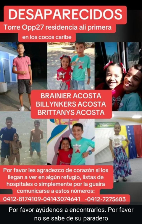Foto de Brainier Ashtom Acosta Espejo Billynkers Dios Irá Acosta Espejo Brittanys Acosta