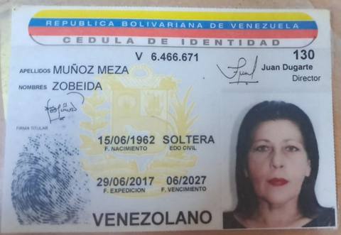 Foto de Zobeida Muñoz Meza