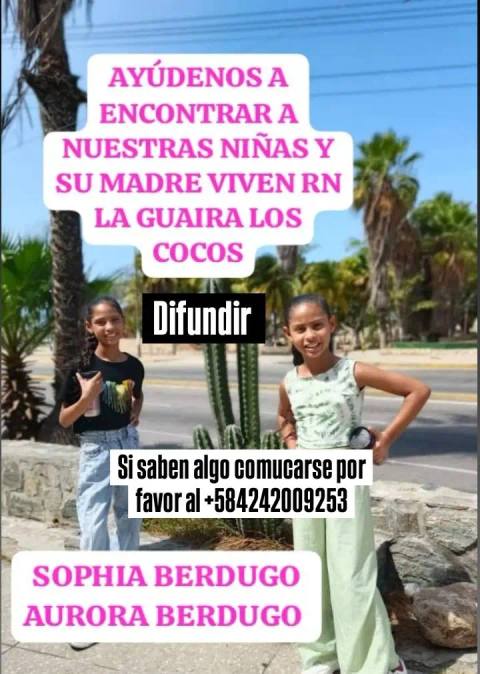 Foto de Sophia y Aurora Berdugo