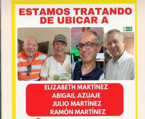 Foto de Abigail Azuaje Elizabeth Julio y Ramon Martinez