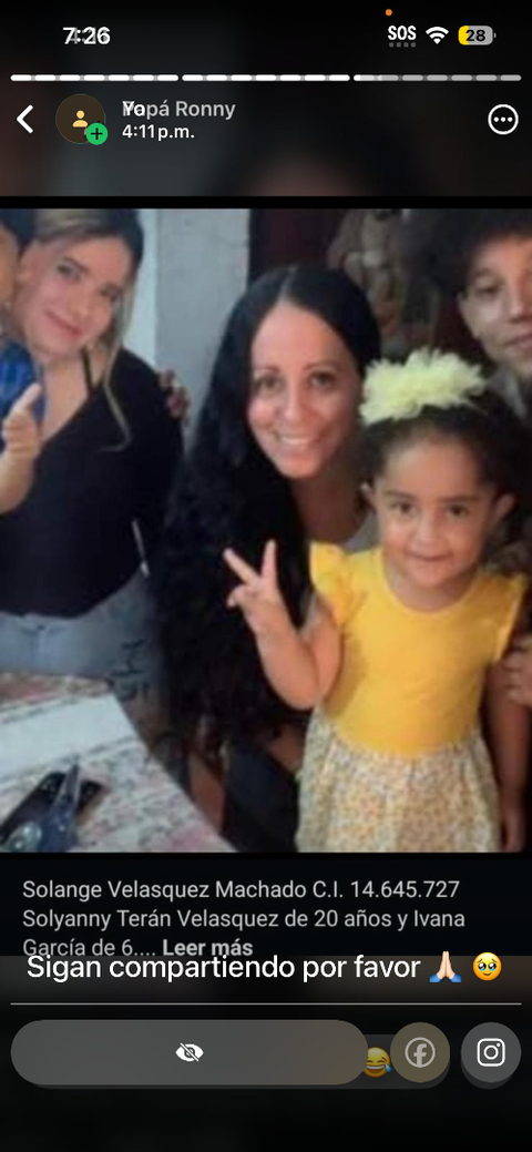 Foto de Madre Solangel Velázquez machado , Hijas Ivanna García , Solianny Terán Madre valasquez machado , Terán y García