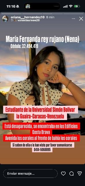 Foto de María Fernanda Rey Rujano